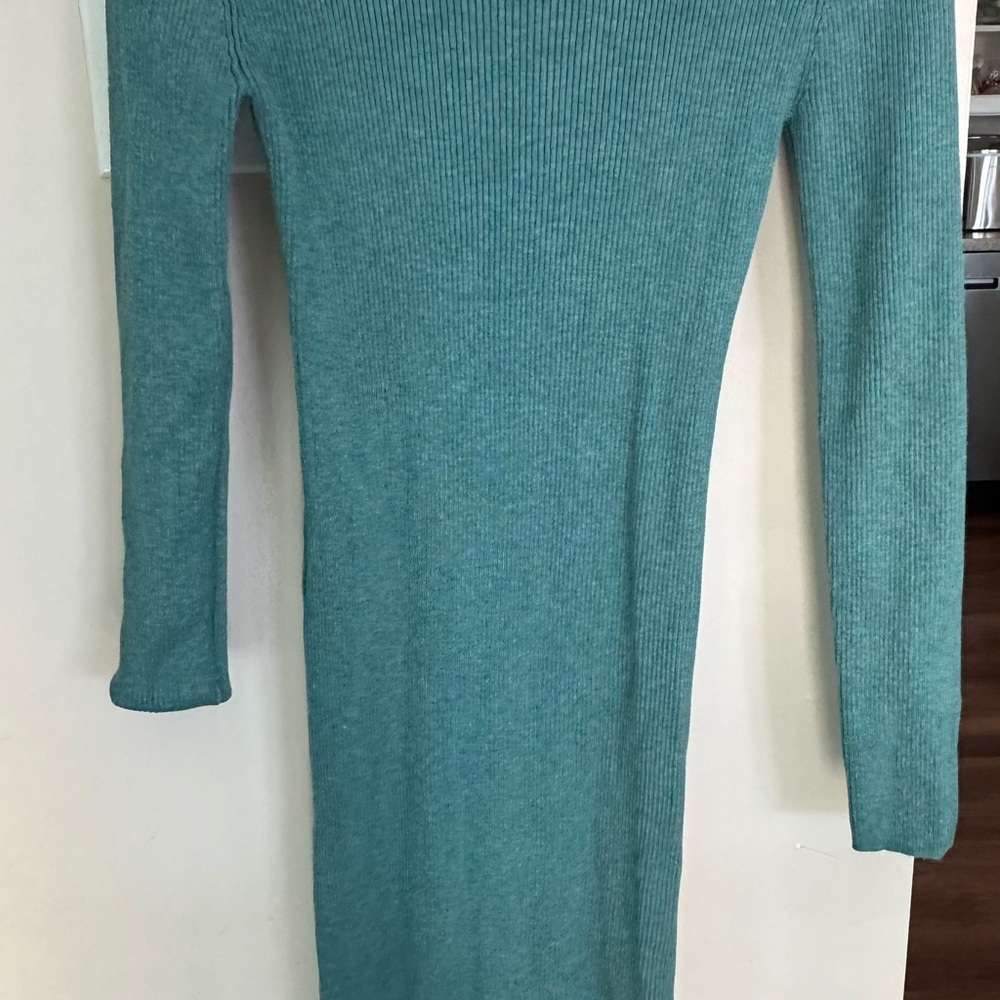 Nine West Teal Long Sleeve Dress